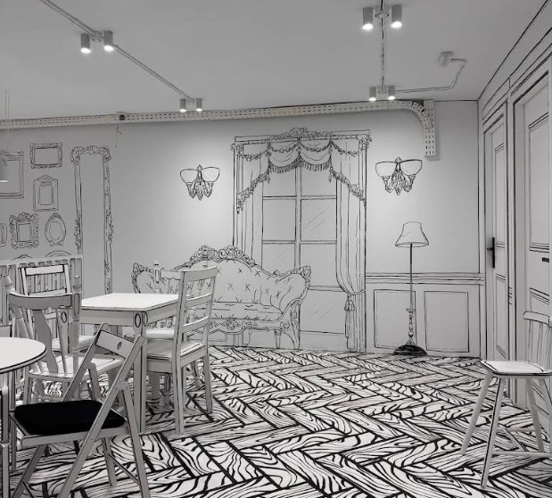Fenêtre dessinée